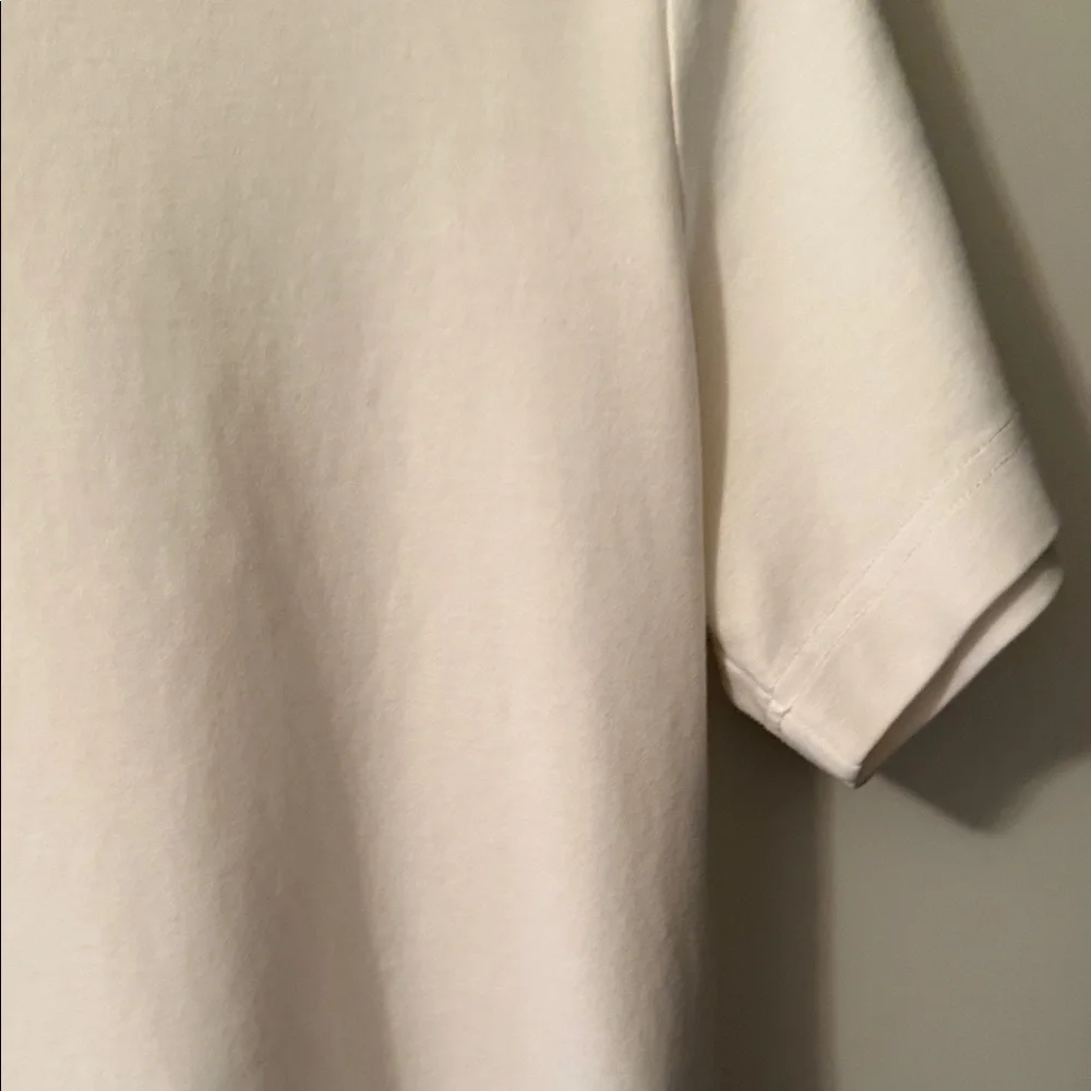 Massimo Dutti Cream Short Sleeve T-Shirt - Picture 5 of 6